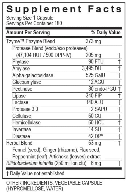 TRANSFORMATION Carbo-G Enzyme Supplement 180 Capsules | Gluten-Free Digestive Support thumbnail 4