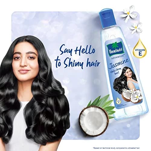 Parachute Advansed Jasmine Hair Oil with Vitamin-E 245ml (8.28 Fl Oz) | Nourishes Scalp, Strengthens Hair thumbnail 3