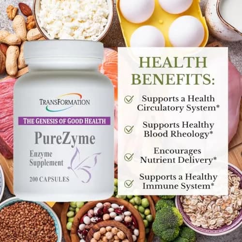 TRANSFORMATION Enzymes Purezyme 200 Capsules | High-Potency Digestive Support for Gut Health thumbnail 3