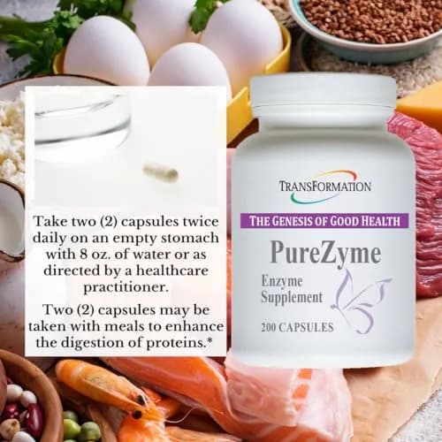 TRANSFORMATION Enzymes Purezyme 200 Capsules | High-Potency Digestive Support for Gut Health thumbnail 4