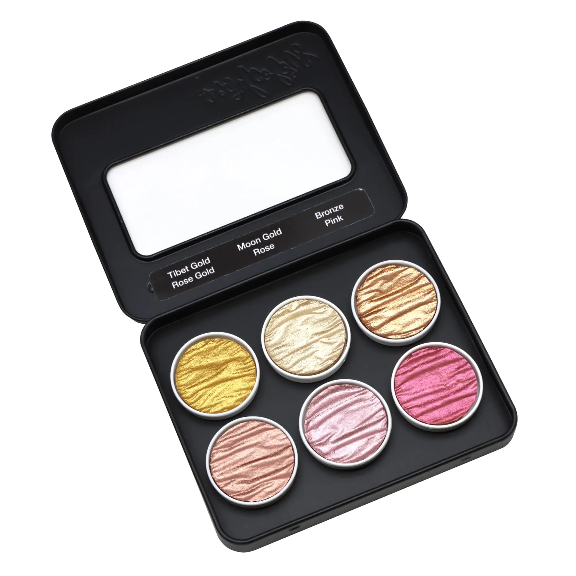 Coliro Vintage Metallic Watercolor Paint Set - 6 Pearlcolors | Rich, Lightfast, Handmade in Germany