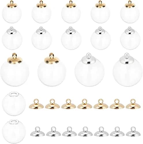 PH PandaHall 20mm Clear Glass Globe Ornaments | DIY Christmas & Wedding Decor (70-120 chars) thumbnail 1
