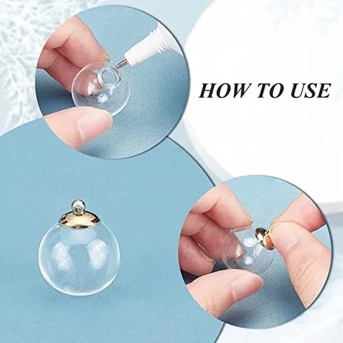 PH PandaHall 20mm Clear Glass Globe Ornaments | DIY Christmas & Wedding Decor (70-120 chars) thumbnail 6