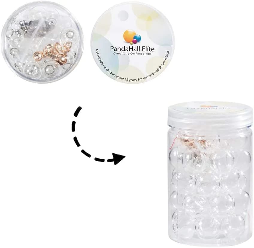 PH PandaHall 20mm Clear Glass Globe Ornaments | DIY Christmas & Wedding Decor (70-120 chars) thumbnail 10