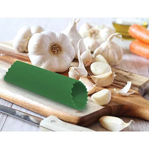 Fante's Cousin Monica's Silicone Garlic Peeler Tube Green 3.8cm (1.5-Inch) | Effortless Peeling Without Hand Strain thumbnail 3