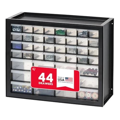 IRIS USA 44-Drawer Small Parts Storage Cabinet | Made in USA, Black, Stackable & Wall-Mountable thumbnail 1