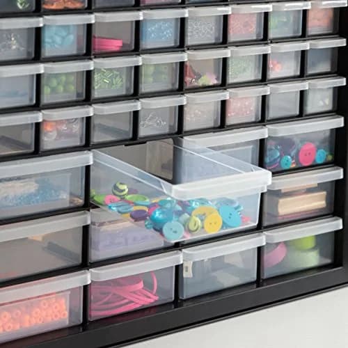 IRIS USA 44-Drawer Small Parts Storage Cabinet | Made in USA, Black, Stackable & Wall-Mountable thumbnail 6
