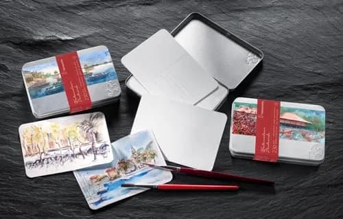 Hahnemühle Watercolor Cards 230gsm Cold Pressed 4x5.75 Inches | 30 Artist-Quality Postcards for Watercolor & Mixed Media thumbnail 2