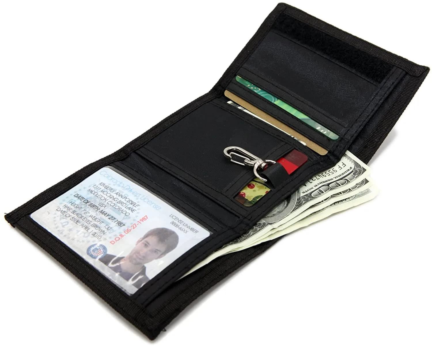 AI-DEE RFID Trifold Canvas Outdoor Sports Wallet for Boys | 11.9cm (4.7in) - view 2