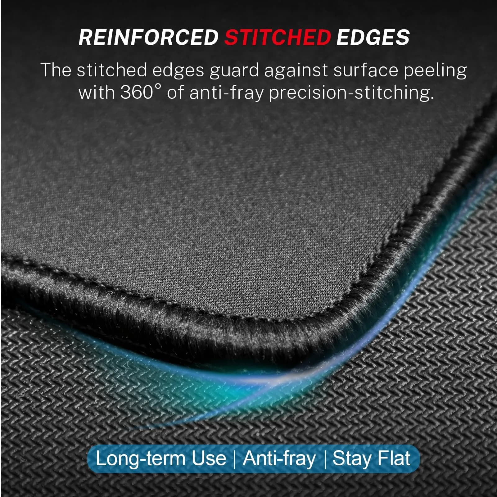 MROCO Black Mouse Pad 12.6 x 10.8 Inches | Smooth Glide & Precise Control - view 3