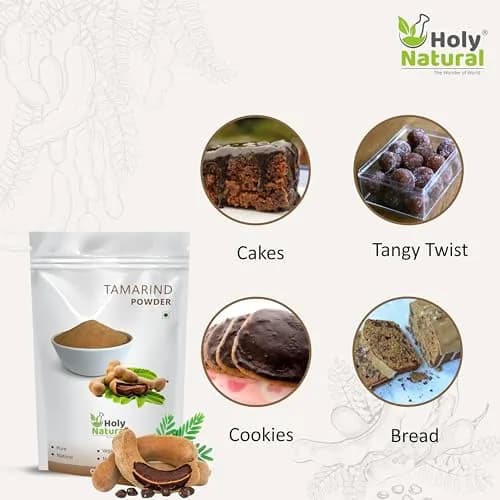 Holy Natural Tamarind Powder 200 g (7.05 oz) | Natural Herb for Indian Cooking thumbnail 5