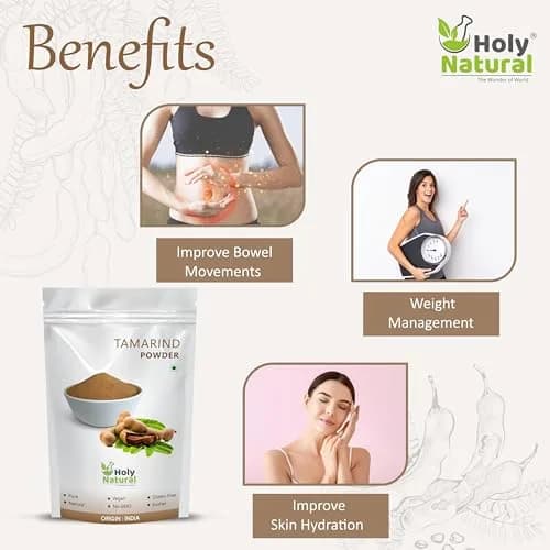 Holy Natural Tamarind Powder 200 g (7.05 oz) | Natural Herb for Indian Cooking thumbnail 7