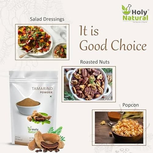 Holy Natural Tamarind Powder 200 g (7.05 oz) | Natural Herb for Indian Cooking thumbnail 3
