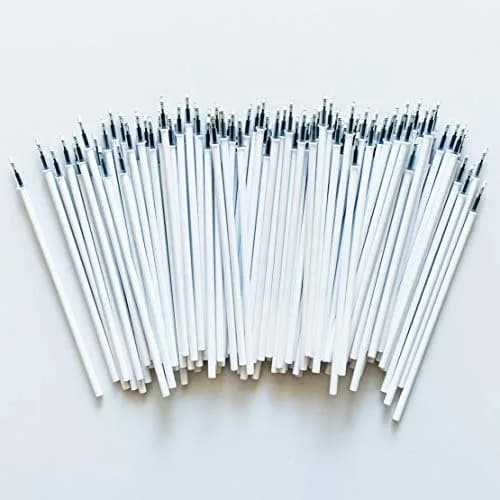 sencoo 100 pack 0.5 mm Black Gel Ink Pen Refills | Fits sencoo Cartoon Pens, 5 inch, Random White/Transparent thumbnail 1