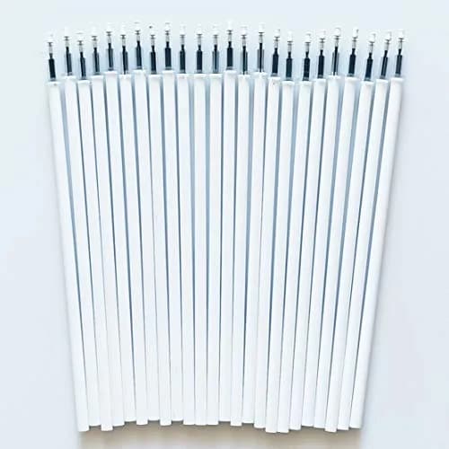 sencoo 100 pack 0.5 mm Black Gel Ink Pen Refills | Fits sencoo Cartoon Pens, 5 inch, Random White/Transparent thumbnail 5