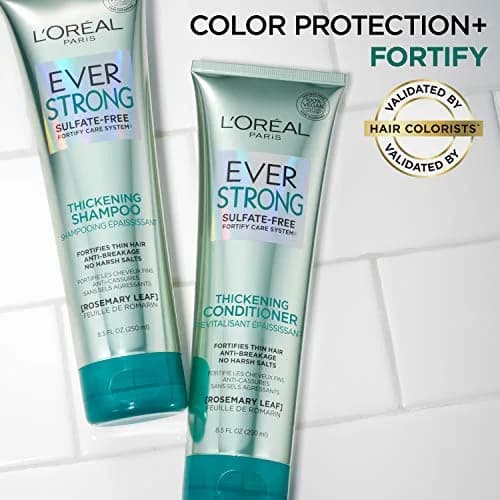 L'Oreal Paris EverStrong Thickening Conditioner Set 510ml (17 Fl Oz) | Sulfate-Free Formula for Thin, Fragile Hair - view 4