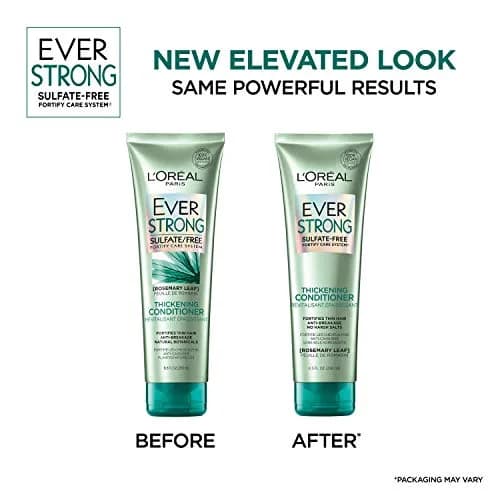 L'Oreal Paris EverStrong Thickening Conditioner Set 510ml (17 Fl Oz) | Sulfate-Free Formula for Thin, Fragile Hair - view 2