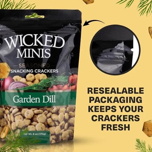 Wicked Mix Soup & Oyster Crackers 6oz | Salted Flavored Mini Puffed Snacks thumbnail 5