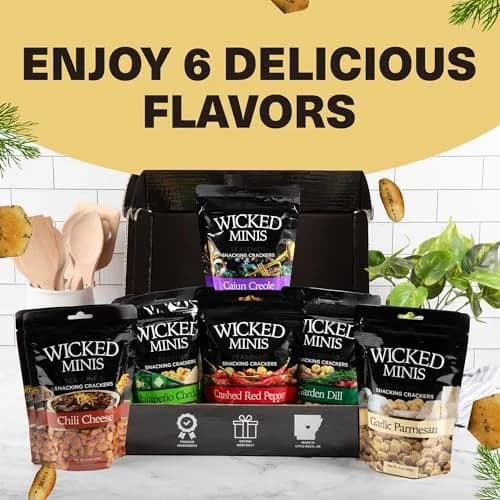 Wicked Mix Soup & Oyster Crackers 6oz | Salted Flavored Mini Puffed Snacks thumbnail 8