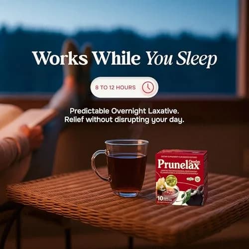 Prunelax Ciruelax Natural Laxative Tea Bags 10 Pack | Gentle Overnight Relief for Occasional Constipation thumbnail 4