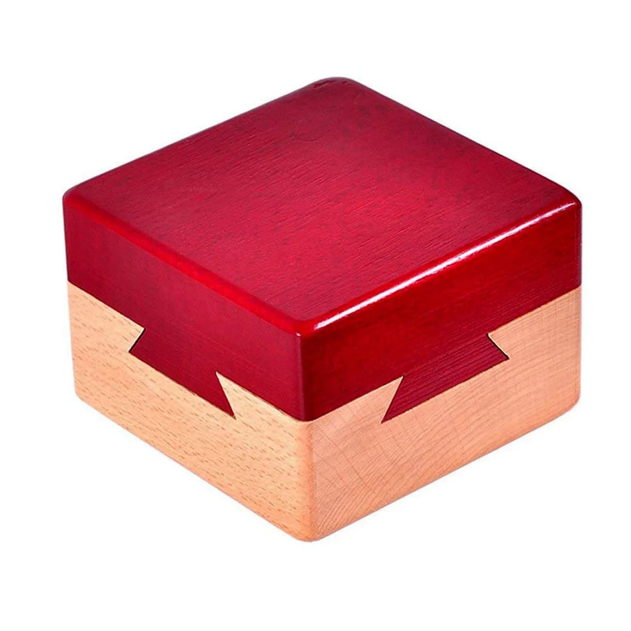 DC-BEAUTIFUL Impossible Dovetail Box Mini 3D Brain Teaser Wooden Magic Drawers Gift Jewelery Box Puzzle Toy 7.6cm x 7.6cm x 5.1cm | Educational Toy for Adults & Teens