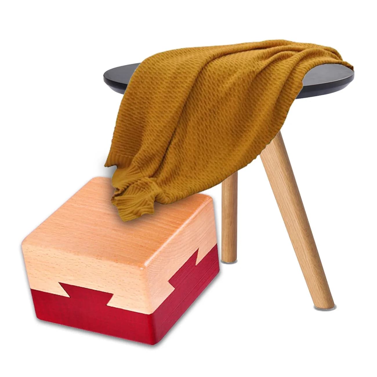 DC-BEAUTIFUL Impossible Dovetail Box Mini 3D Brain Teaser Wooden Magic Drawers Gift Jewelery Box Puzzle Toy 7.6cm x 7.6cm x 5.1cm | Educational Toy for Adults & Teens - view 8
