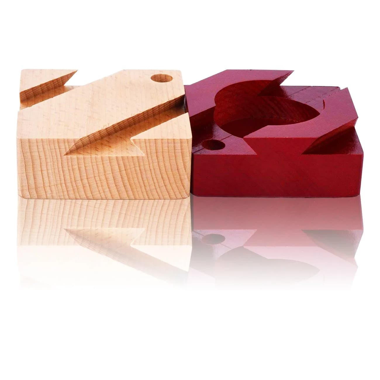 DC-BEAUTIFUL Impossible Dovetail Box Mini 3D Brain Teaser Wooden Magic Drawers Gift Jewelery Box Puzzle Toy 7.6cm x 7.6cm x 5.1cm | Educational Toy for Adults & Teens - view 3