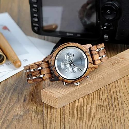 BOBO BIRD Women Wooden Watch Zebra-White | Luxury Wooden Casual & Business Style thumbnail 6