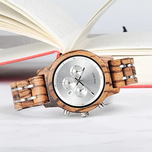 BOBO BIRD Women Wooden Watch Zebra-White | Luxury Wooden Casual & Business Style thumbnail 3