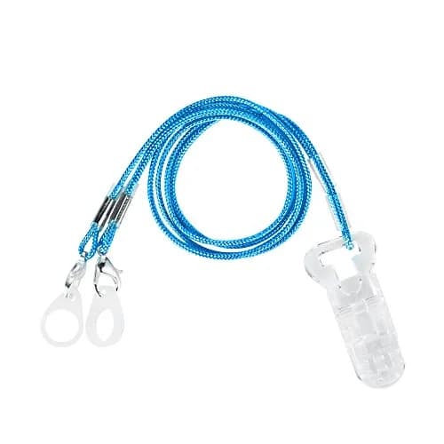 SOUNDLINK Blue Hearing Aid Clip Lanyard with 6 Silicone Loops | Protects Against Falls thumbnail 2