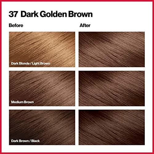 Revlon Colorsilk Permanent Hair Color 37 Dark Golden Brown 156 ml (4.4 Oz) | Ammonia-Free Gray Coverage thumbnail 2