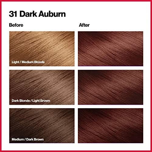 Revlon Colorsilk Permanent Hair Color 31 Dark Auburn 132ml (4.4 Oz) | 100% Gray Coverage Ammonia-Free thumbnail 2