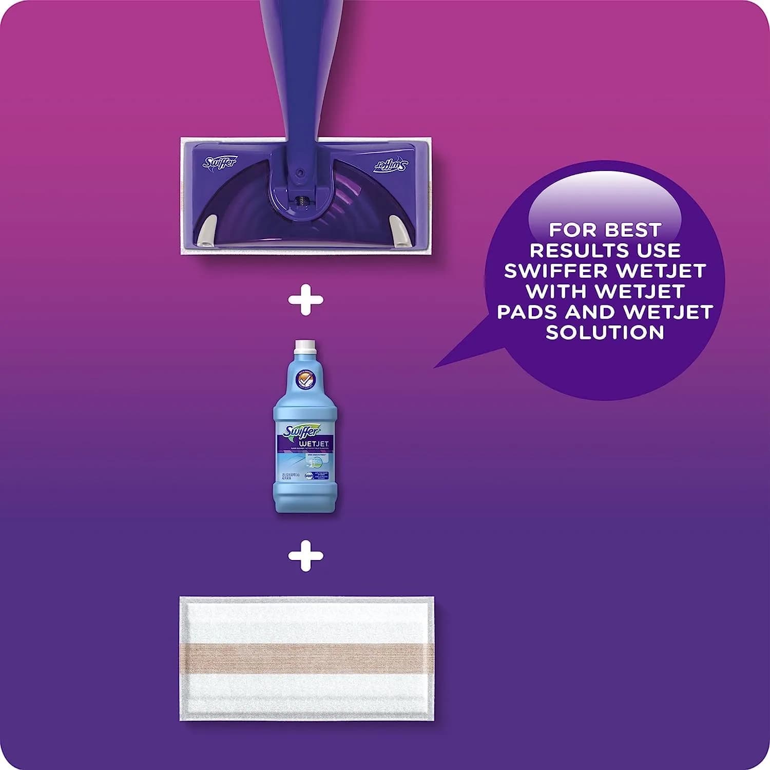 Swiffer Floor Cleaner Solution Refill, Lavender, 42.2 Fl Oz, Pack of 4 thumbnail 4