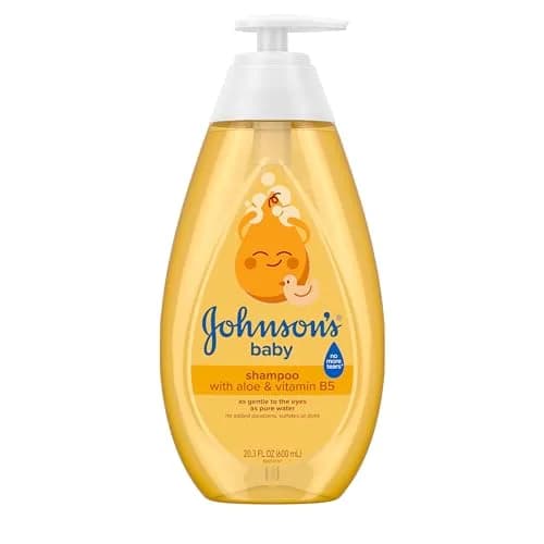 Johnson's Baby Shampoo with Aloe Vera & Vitamin B5, Tear-Free, 600ml (20.3 fl. oz) | Hypoallergenic & pH Balanced for Newborns thumbnail 1
