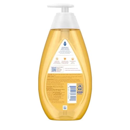 Johnson's Baby Shampoo with Aloe Vera & Vitamin B5, Tear-Free, 600ml (20.3 fl. oz) | Hypoallergenic & pH Balanced for Newborns thumbnail 8