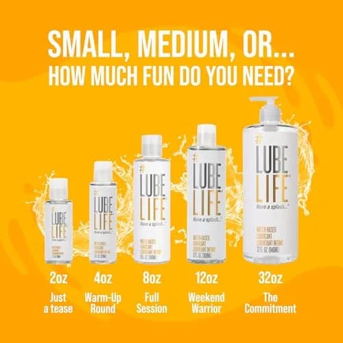 LubeLife Water-Based Personal Lubricant 355ml (12 Fl Oz) | Condom & Toy Safe, Easy Clean-Up thumbnail 7