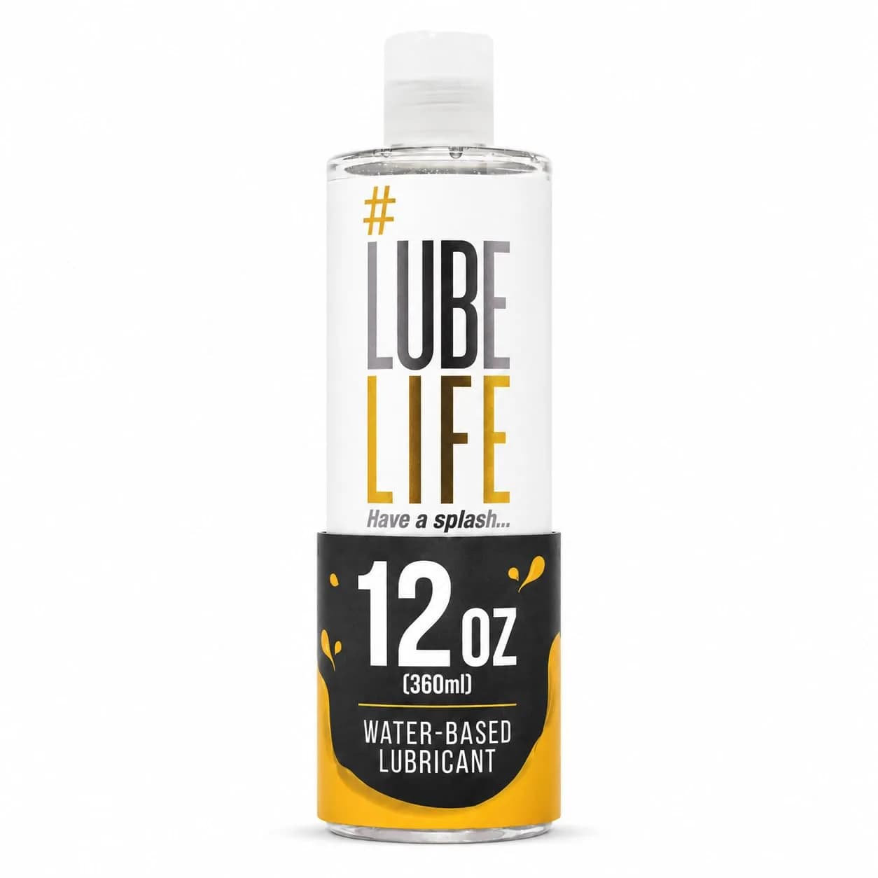 LubeLife Water-Based Personal Lubricant 355ml (12 Fl Oz) | Condom & Toy Safe, Easy Clean-Up