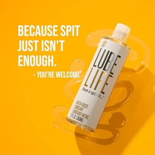 LubeLife Water-Based Personal Lubricant 355ml (12 Fl Oz) | Condom & Toy Safe, Easy Clean-Up thumbnail 8