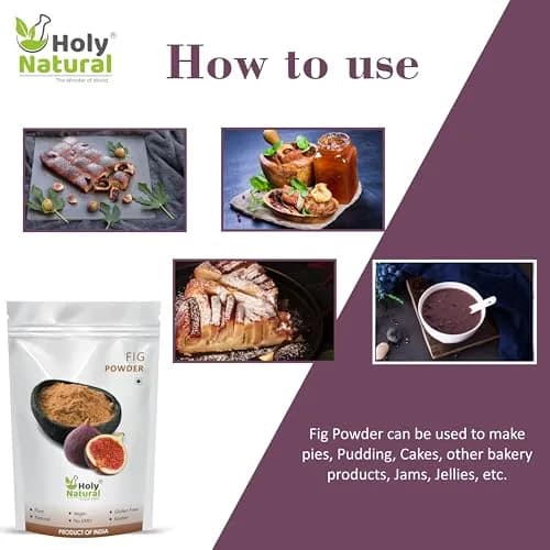 Holy Natural Fig Powder - 500 Gm (17.63 Oz) | Natural Dried Fruit Powder thumbnail 5