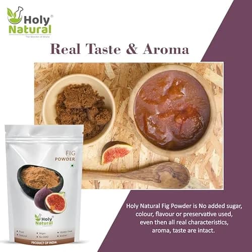 Holy Natural Fig Powder - 500 Gm (17.63 Oz) | Natural Dried Fruit Powder thumbnail 3