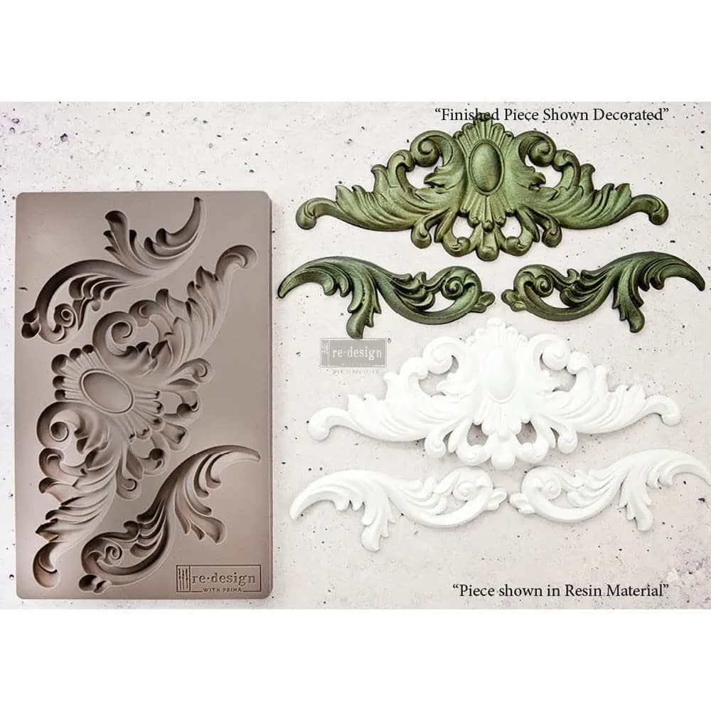 PRIMA MARKETING INC Redesign with Prima Home Décor Thorton Medallion Multicolor 5"x8" | Heat-Resistant Craft Mould