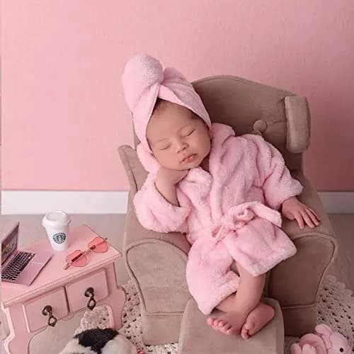 M&G House Newborn Photography Props Baby Bathrobe Costume Set 0-6 Months | Soft Crochet Cotton thumbnail 4
