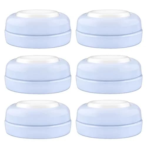 Maymom Screw Lids Aka Travel Caps with Rewritable Sealing Disc for Avent Bottles, 6pcs Blue | Leak-Resistant & Dishwasher Safe thumbnail 1