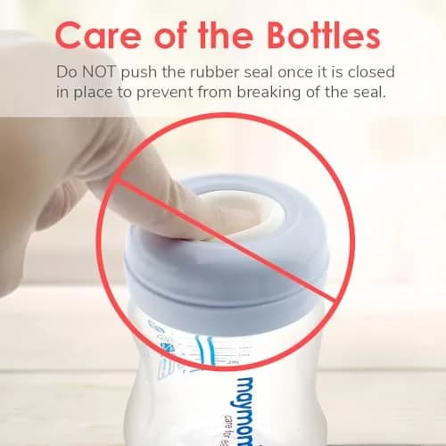 Maymom Screw Lids Aka Travel Caps with Rewritable Sealing Disc for Avent Bottles, 6pcs Blue | Leak-Resistant & Dishwasher Safe thumbnail 8