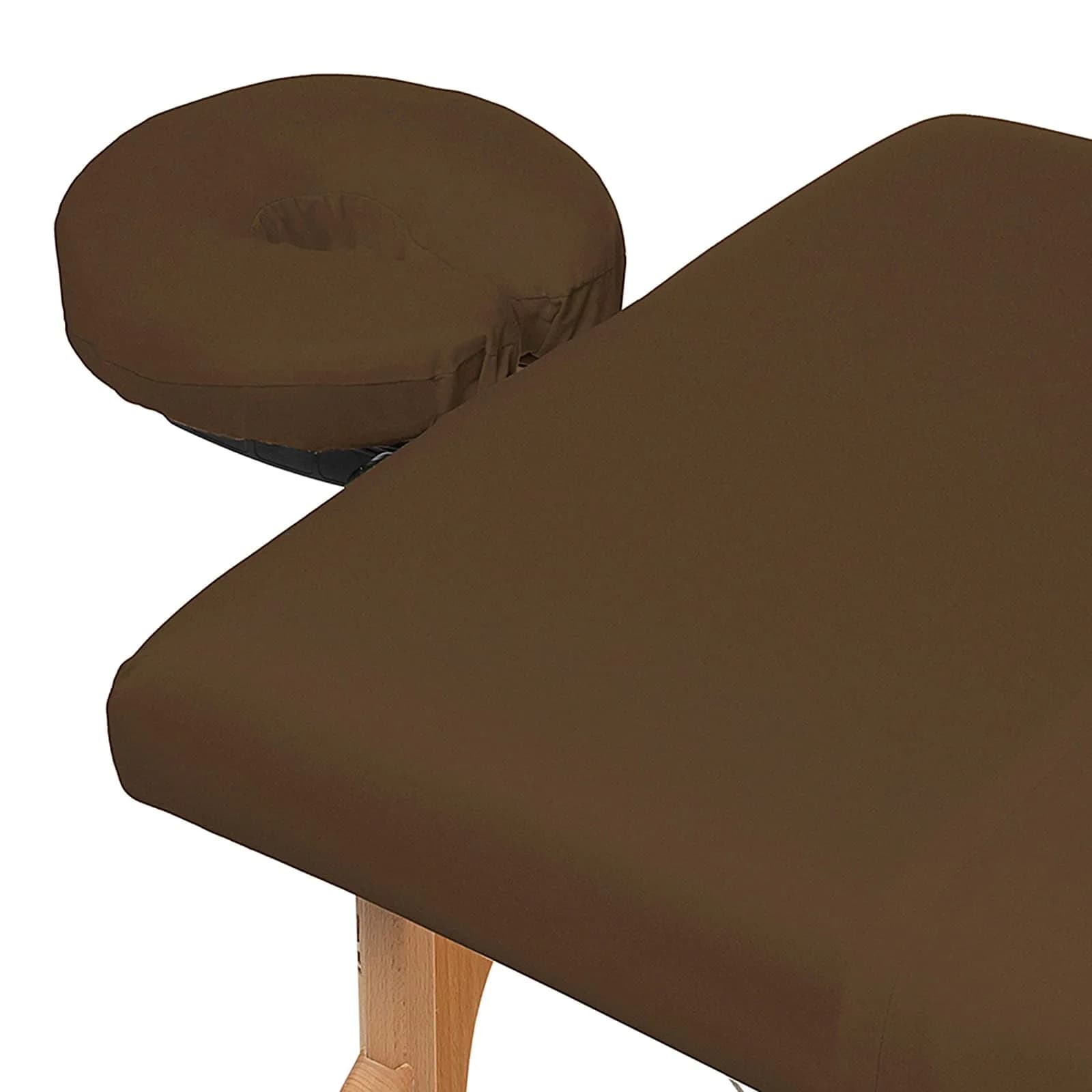 Saloniture 3-Piece Microfiber Massage Table Sheet Set - Chocolate Brown | Fits Most Standard Tables - view 3