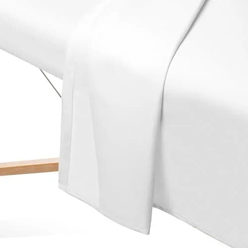 Saloniture 3-Piece Microfiber Massage Table Sheet Set White | Fits Standard Tables, Soft & Breathable thumbnail 4