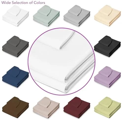 Saloniture 3-Piece Microfiber Massage Table Sheet Set White | Fits Standard Tables, Soft & Breathable thumbnail 5