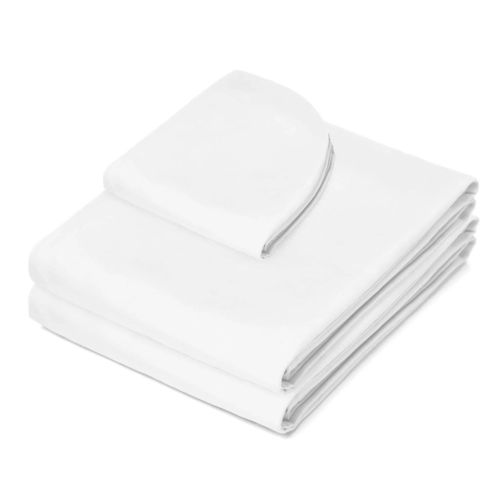 Saloniture 3-Piece Microfiber Massage Table Sheet Set White | Fits Standard Tables, Soft & Breathable - view 2