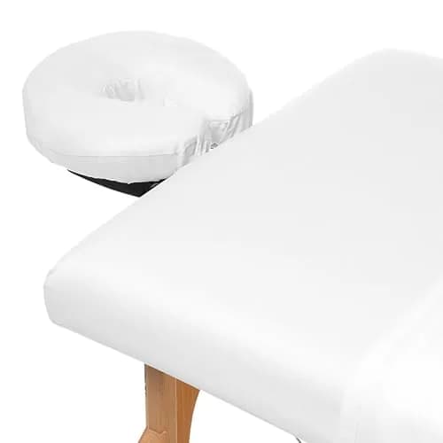 Saloniture 3-Piece Microfiber Massage Table Sheet Set White | Fits Standard Tables, Soft & Breathable thumbnail 3