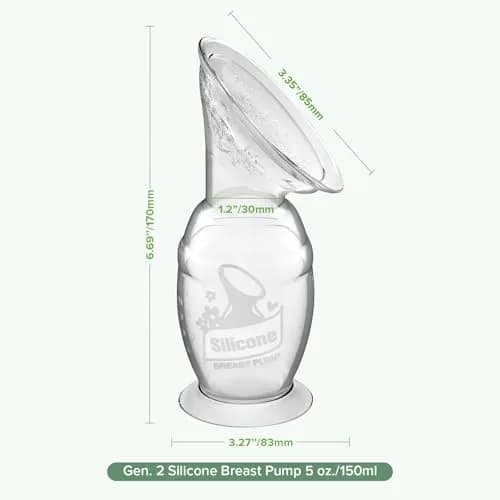haakaa Gen.2 Manual Silicone Breast Pump 150ml | Soft, Portable & BPA-Free for Easy Breastfeeding Support thumbnail 8